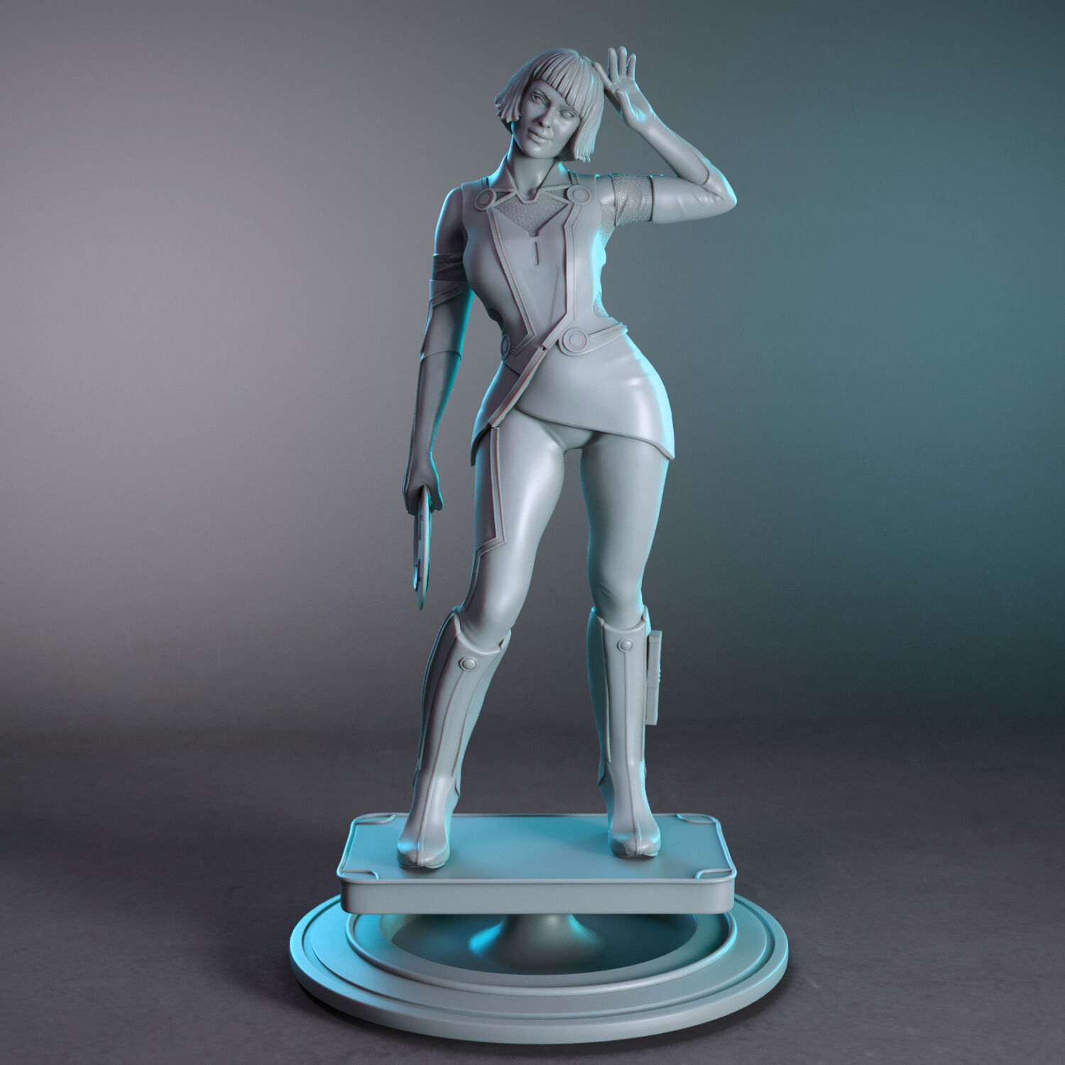 Quorra from Tron Legacy 3D print model_7