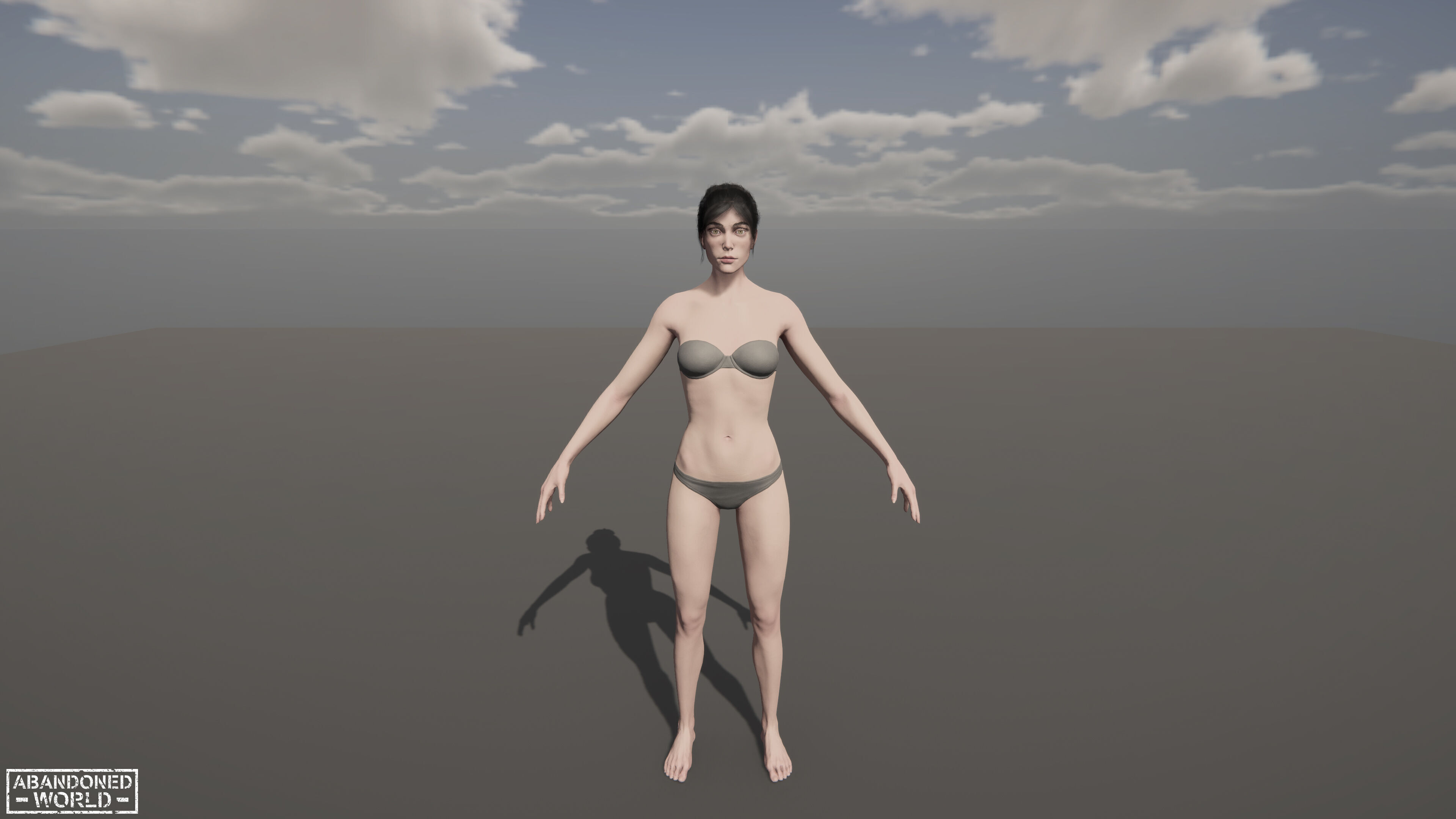 Base Humans - Man and Woman Low-poly 3D model_36