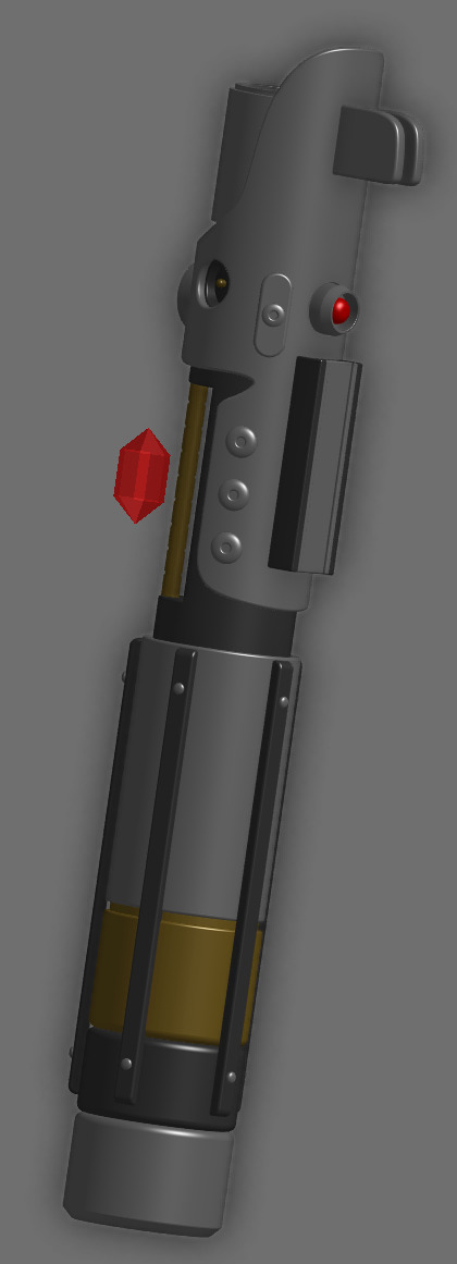 Starkiller - Galen Marek Lightsaber Hilt  3D print model_5