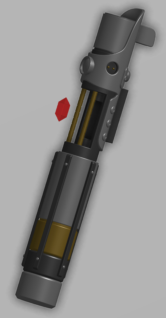 Starkiller - Galen Marek Lightsaber Hilt  3D print model_4