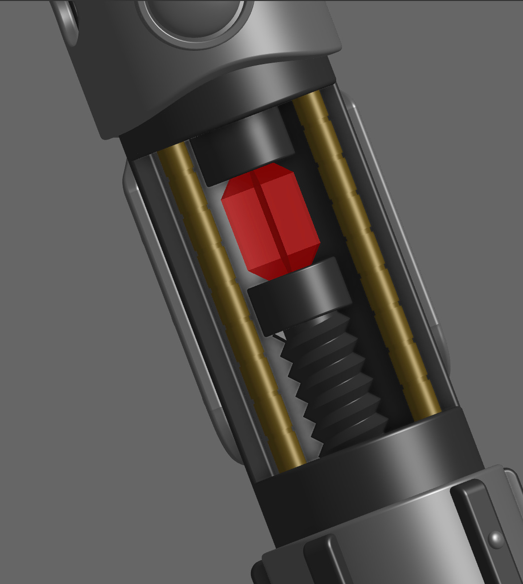 Starkiller - Galen Marek Lightsaber Hilt  3D print model_2