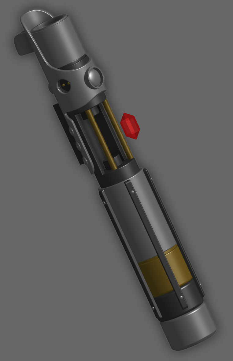 Starkiller - Galen Marek Lightsaber Hilt  3D print model_3