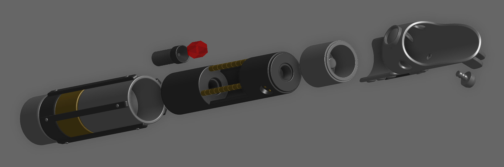 Starkiller - Galen Marek Lightsaber Hilt  3D print model_9