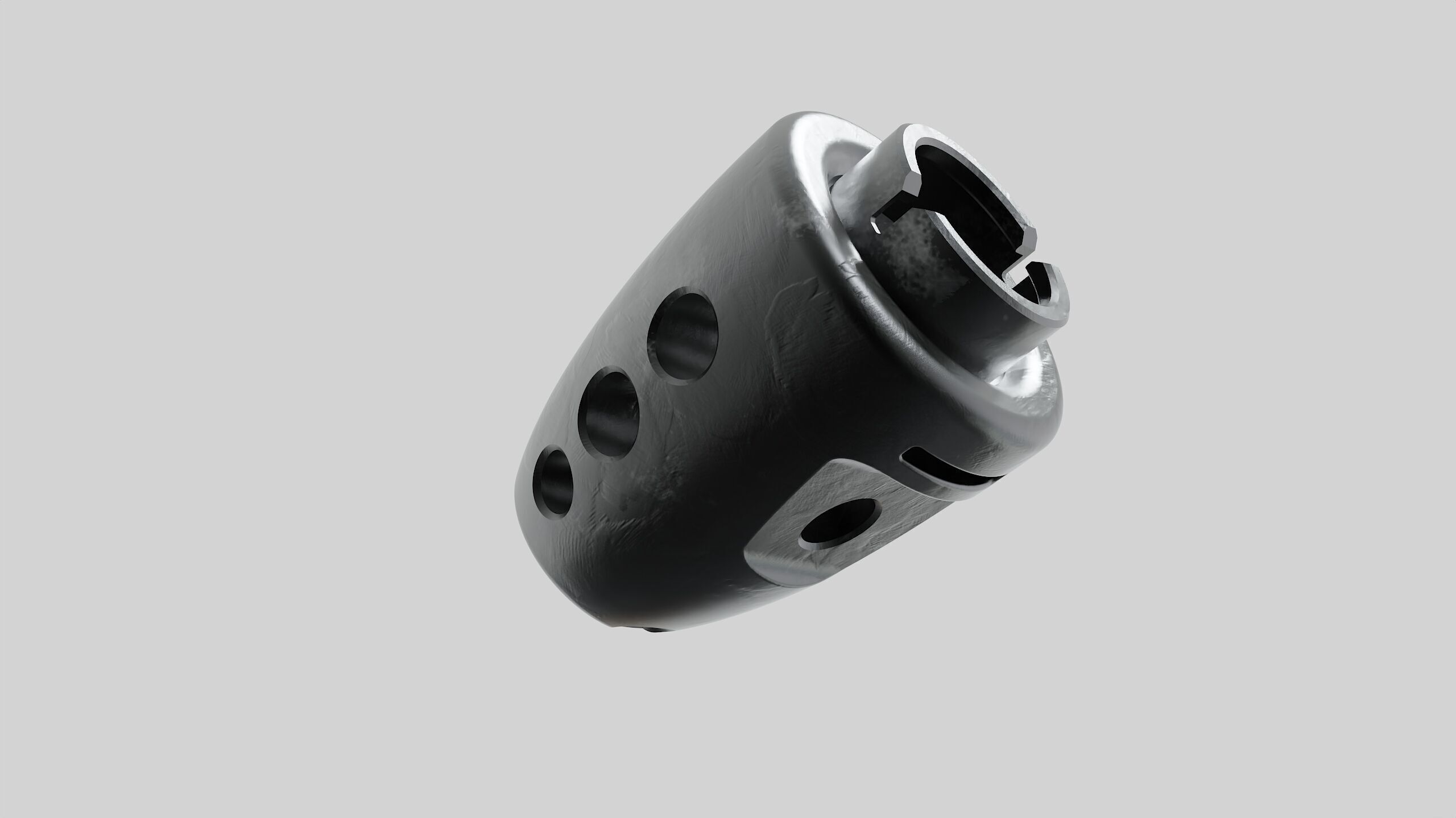 Muzzle brake biscoi 3D model_7