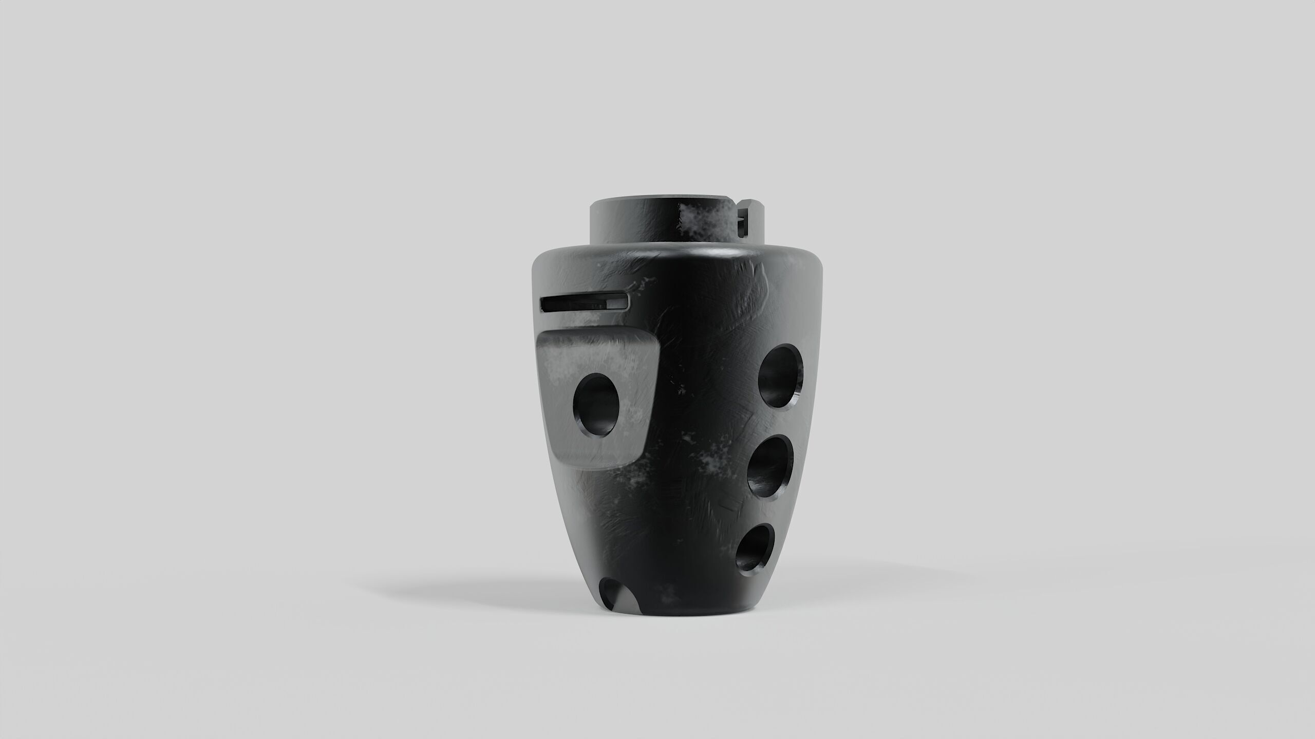 Muzzle brake biscoi 3D model_1