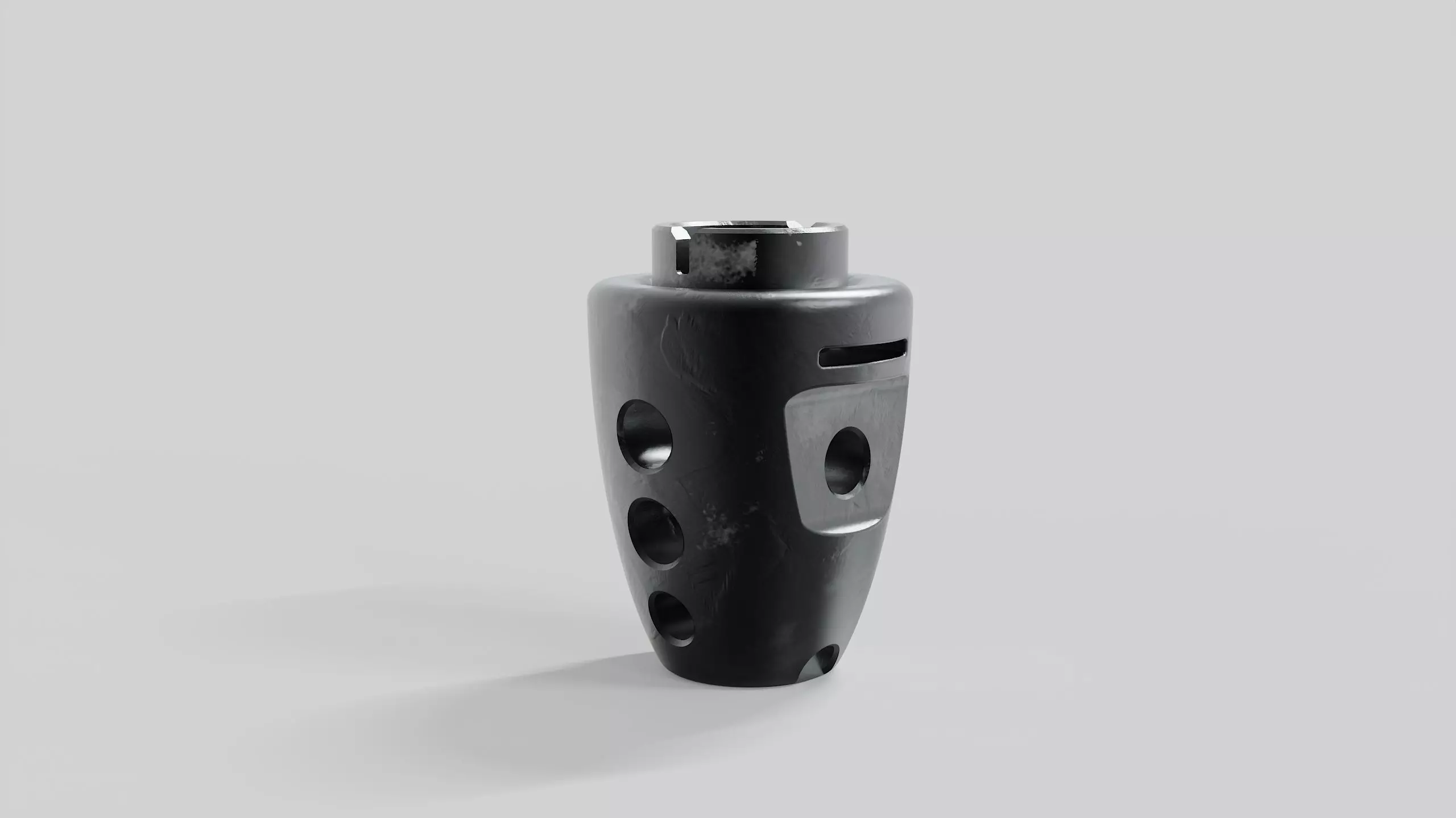 Muzzle brake biscoi 3D model_0