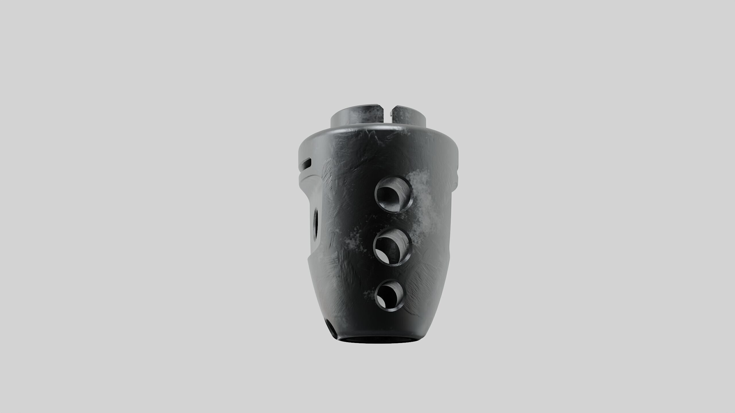 Muzzle brake biscoi 3D model_2