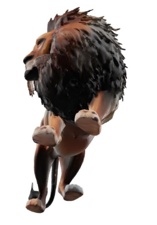 3d lion model 3D model_3