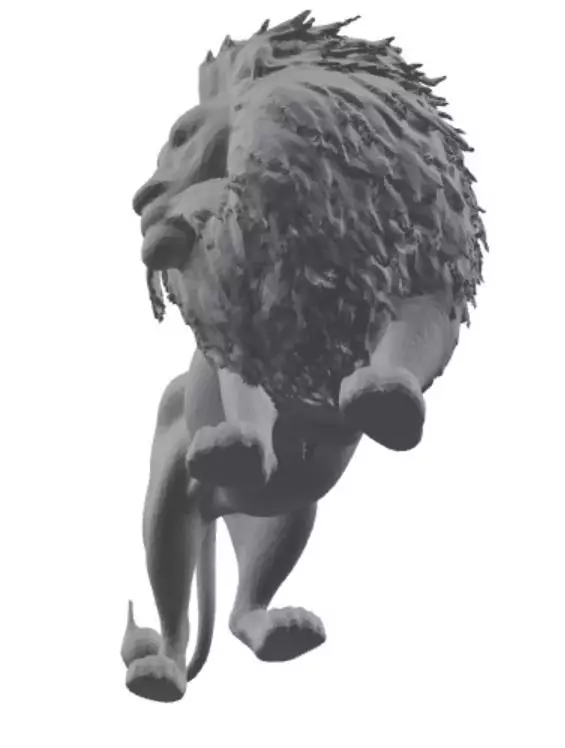 3d lion model 3D model_0