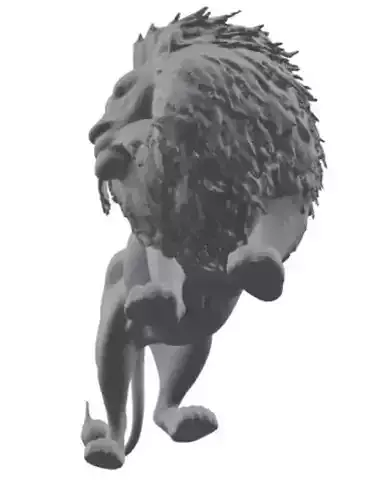 3d lion model