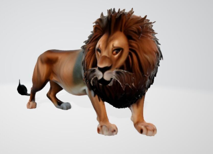 3d lion model 3D model_1