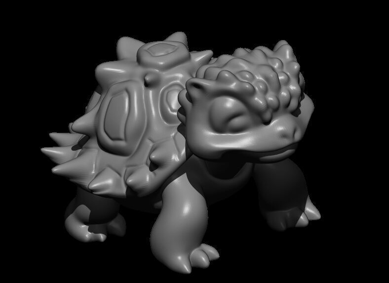Tortosaur Toy 3D print model_2