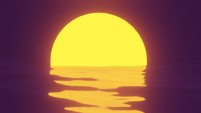sun waves Free 3D model