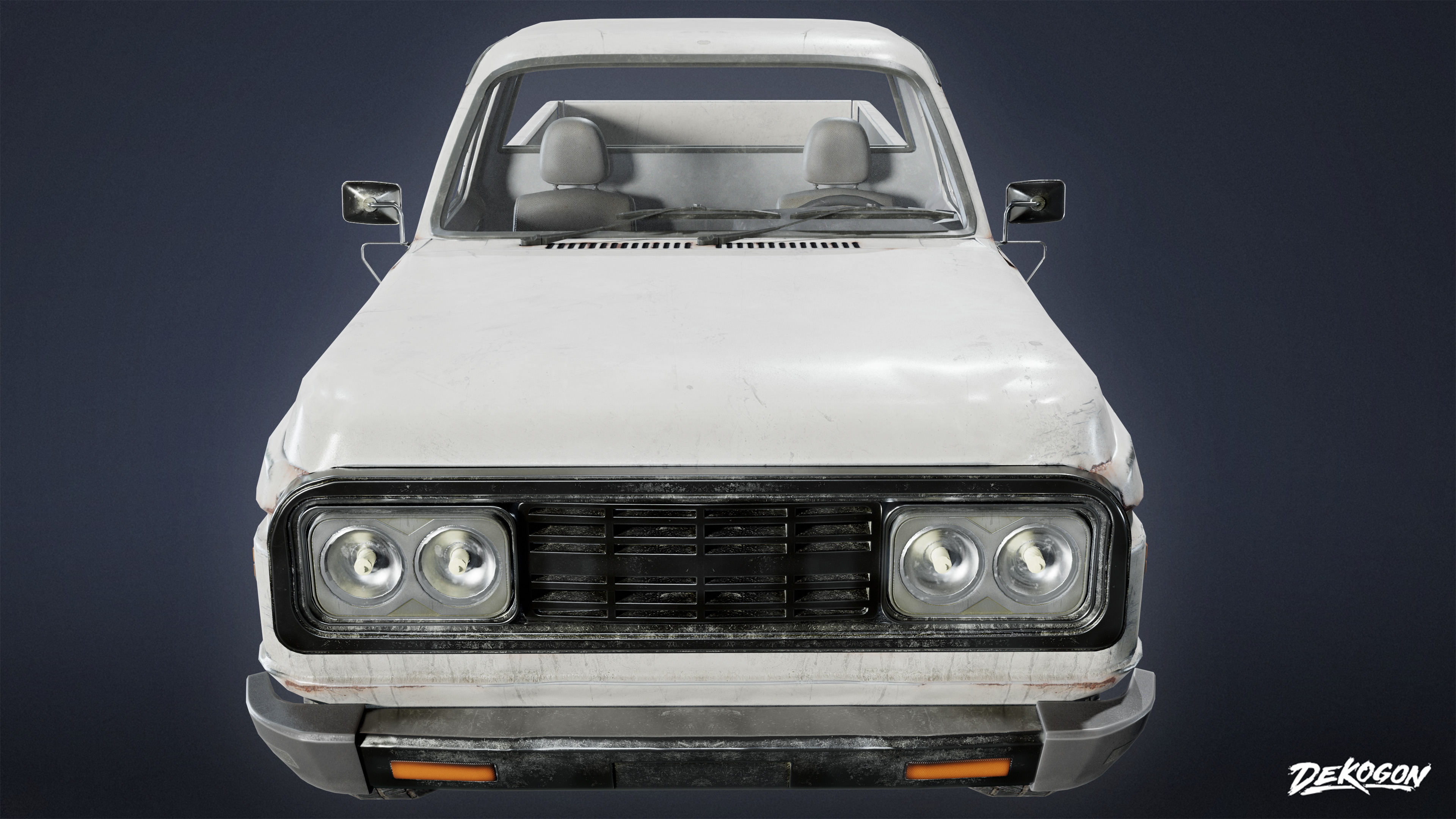 VEHICLES - Truck 06 - LOW POLY Low-poly 3D model_2