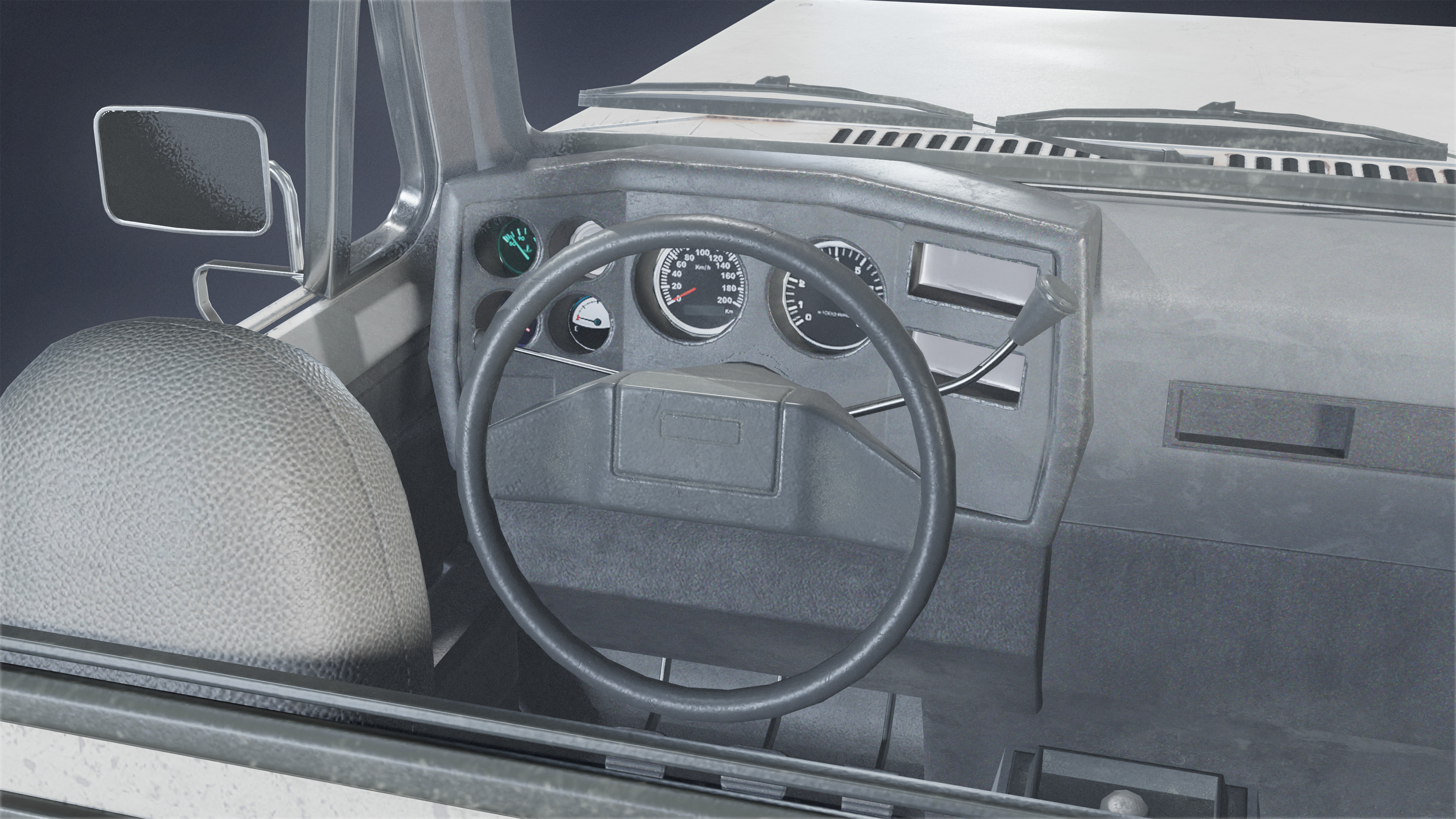 VEHICLES - Truck 06 - LOW POLY Low-poly 3D model_6