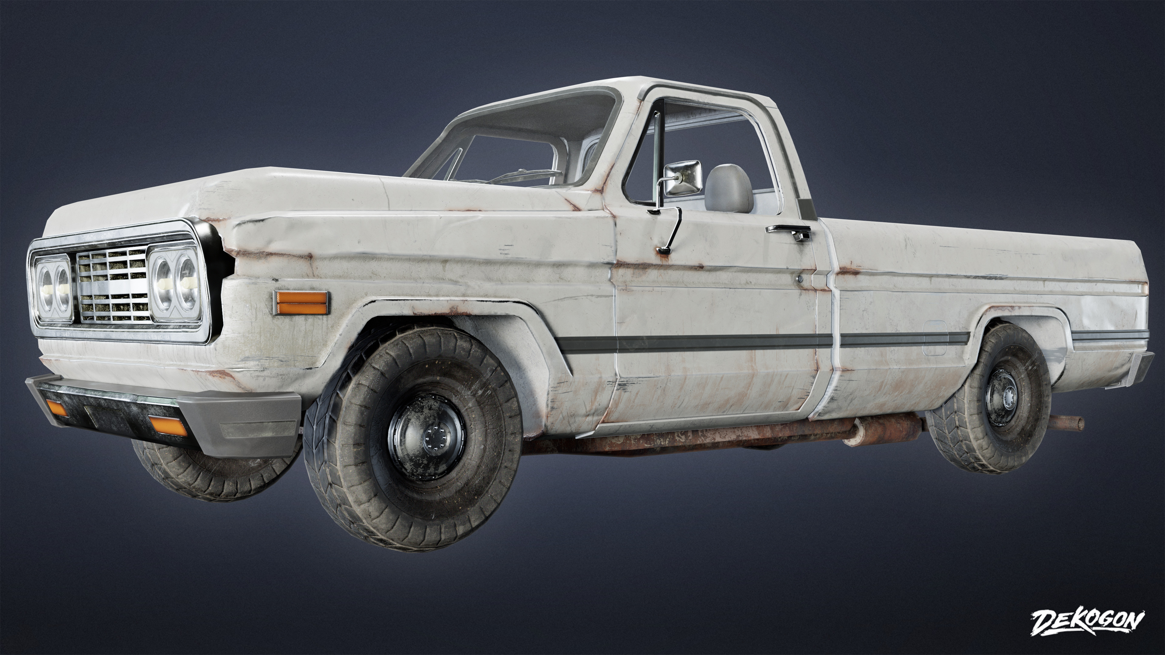 VEHICLES - Truck 06 - LOW POLY Low-poly 3D model_1