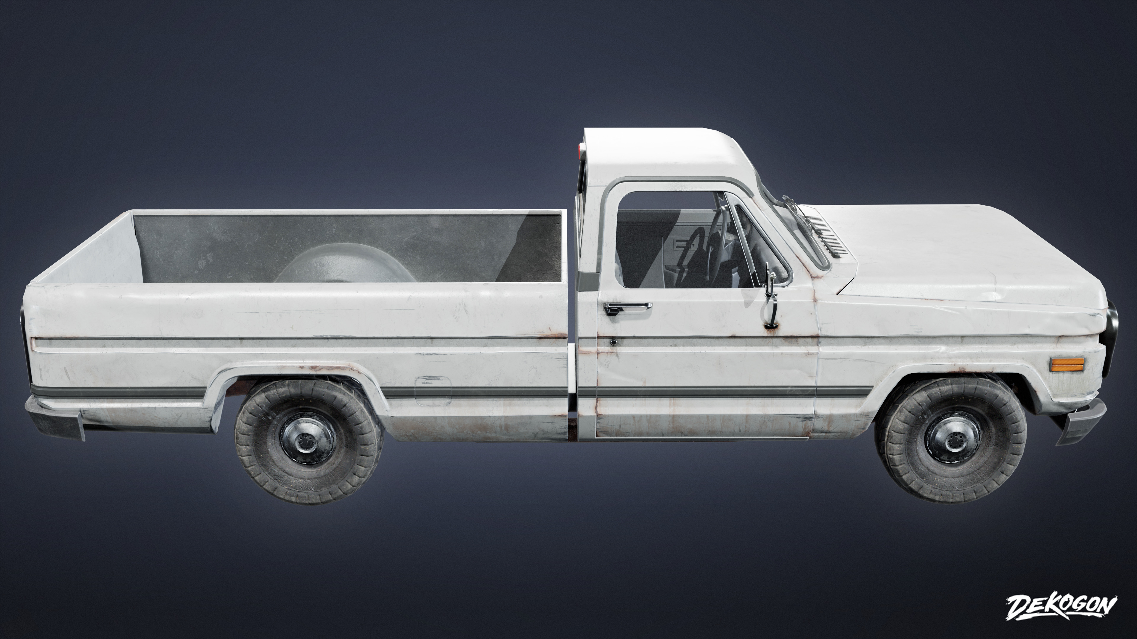 VEHICLES - Truck 06 - LOW POLY Low-poly 3D model_3