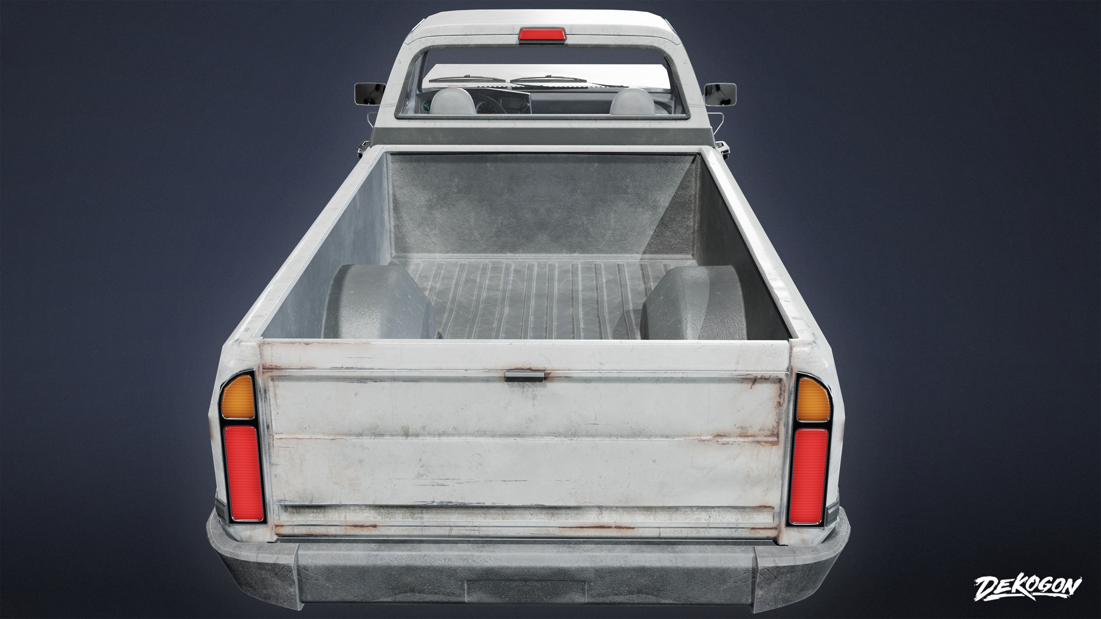 VEHICLES - Truck 06 - LOW POLY Low-poly 3D model_4