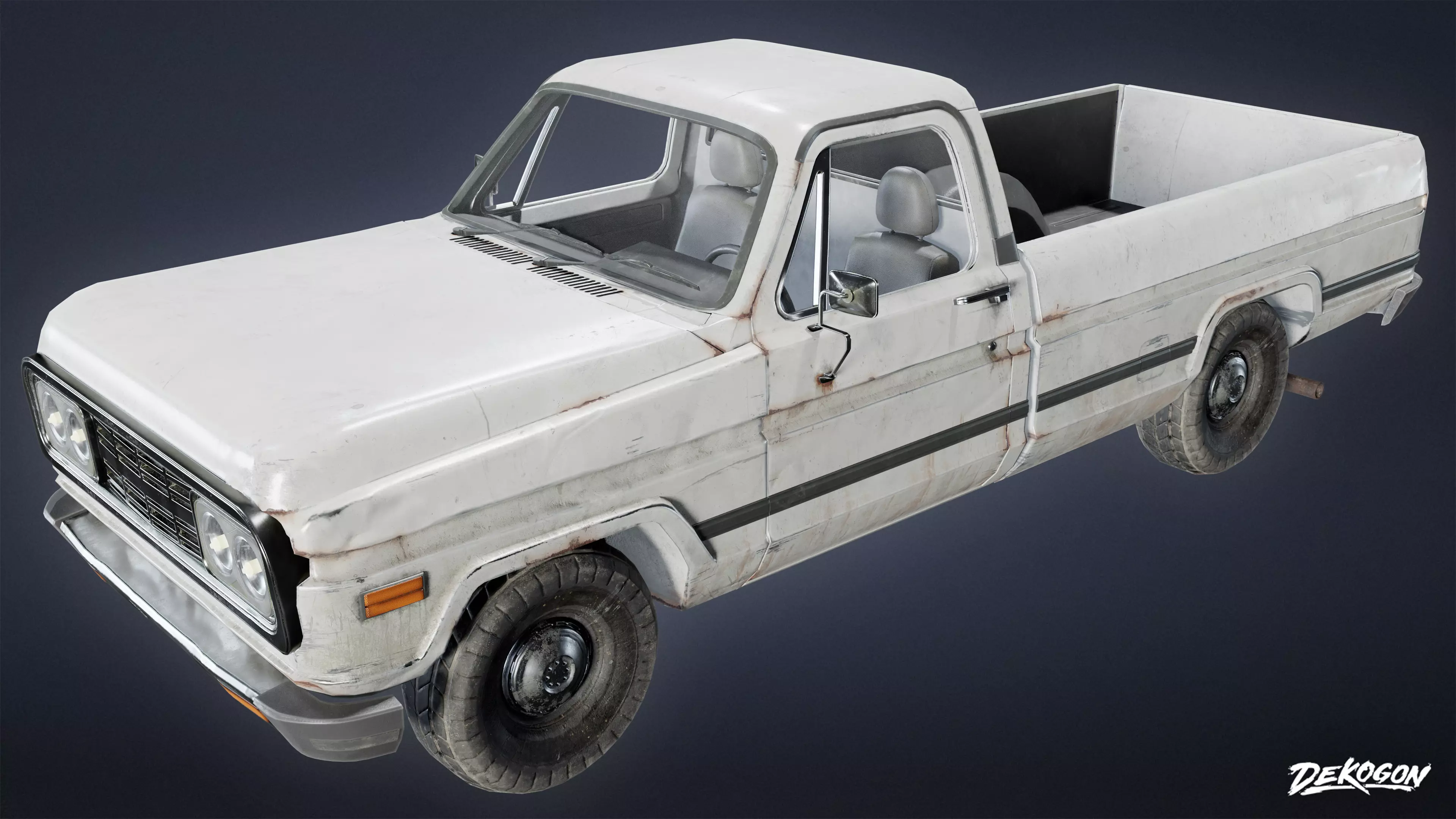 VEHICLES - Truck 06 - LOW POLY Low-poly 3D model_0
