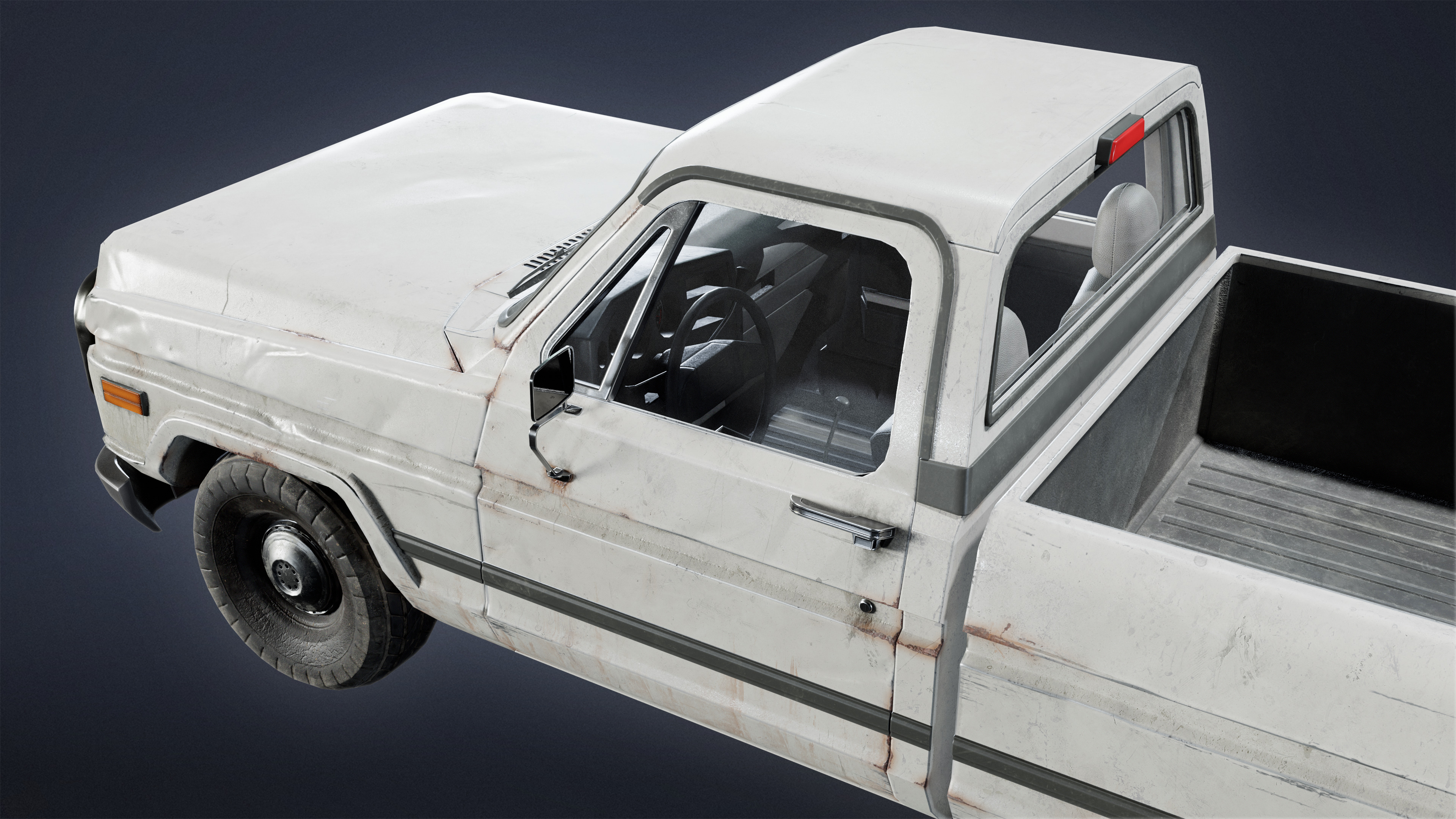 VEHICLES - Truck 06 - LOW POLY Low-poly 3D model_5