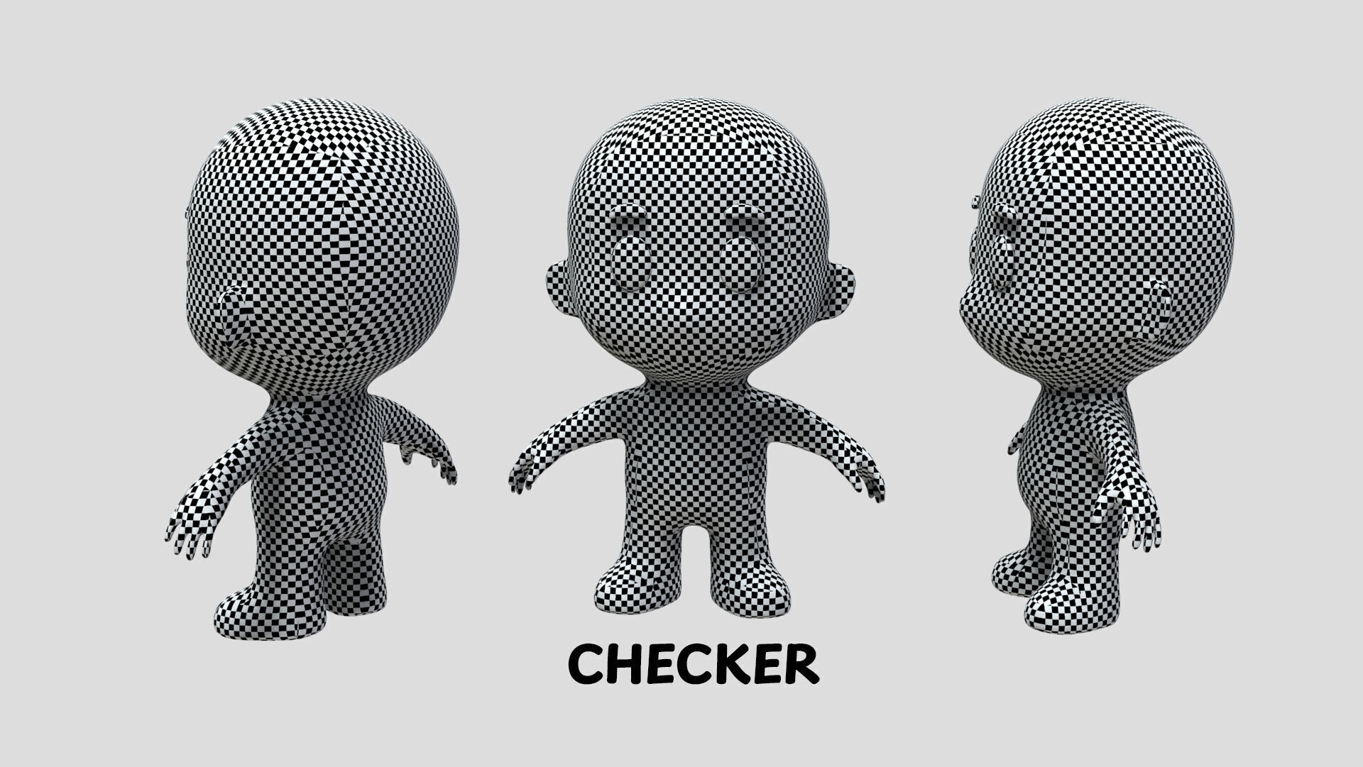 Low Poly Character Blue Guy - Game Ready 3D  Low-poly 3D model_9