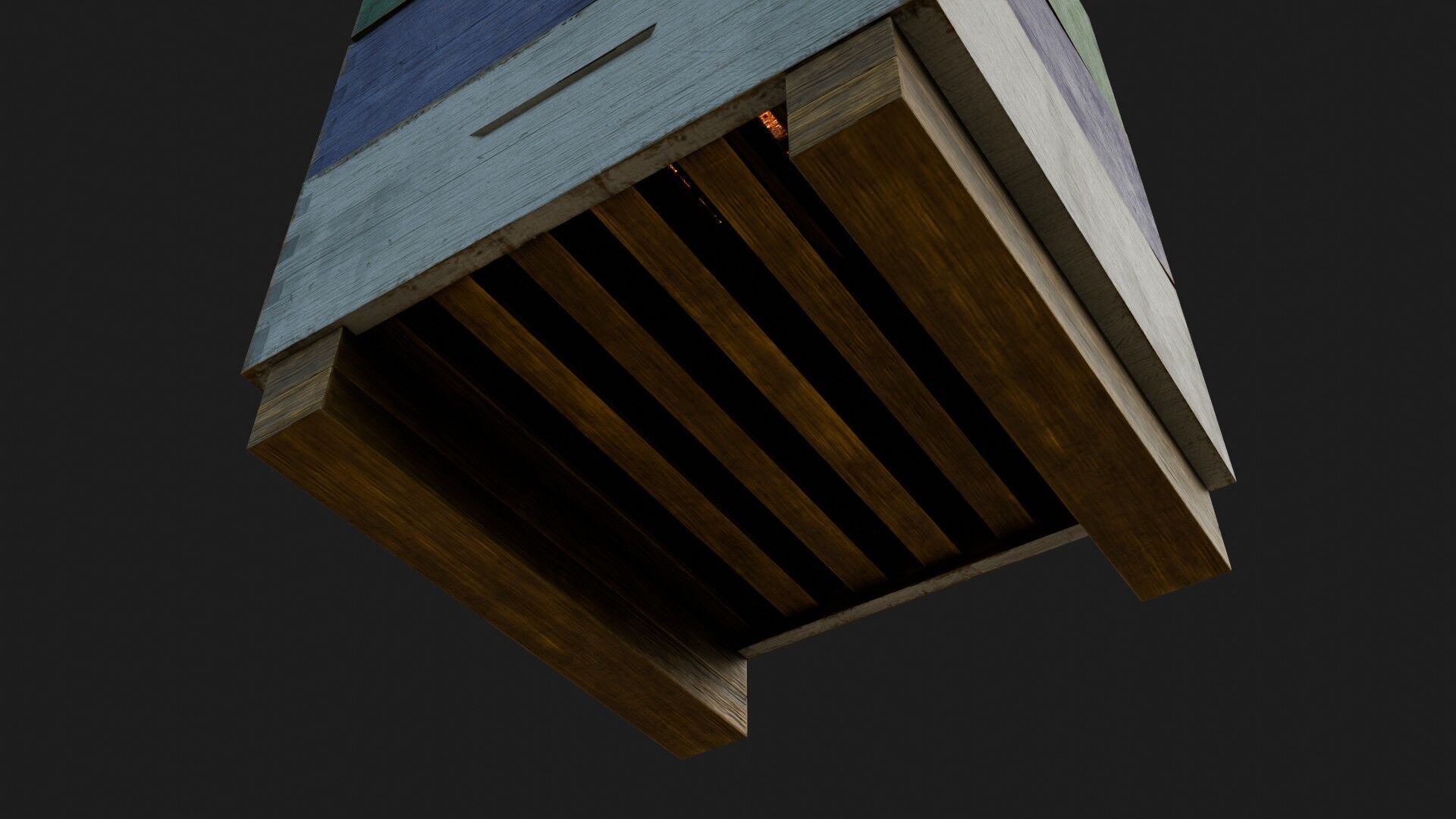 Stacked beehive with 4K Textures 3D model_11