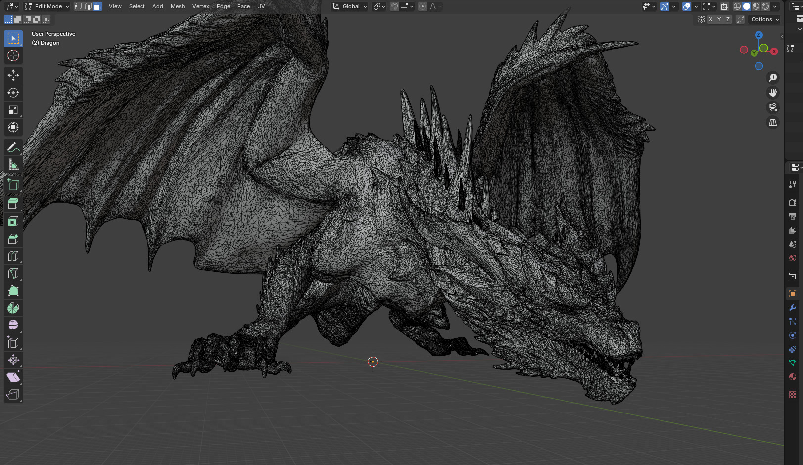 3D Dragon HighPoly Blender 3D print model_18