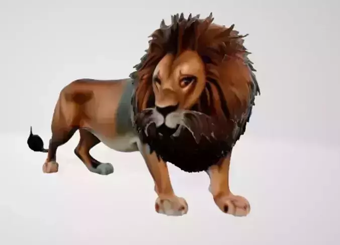 3d lion model