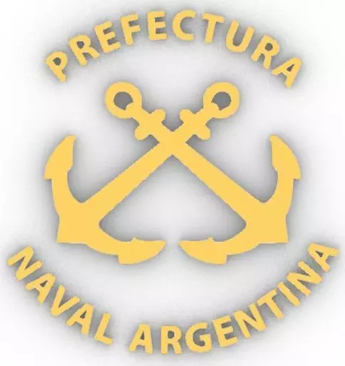 Prefectura Naval Argentina Logo 3D print model