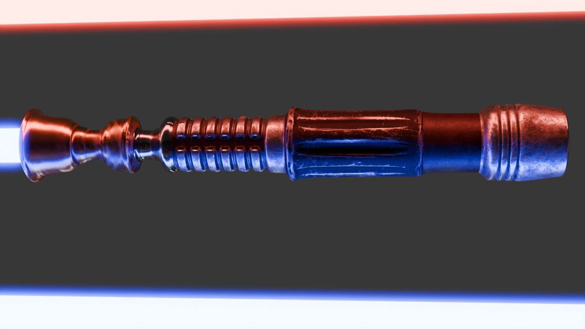 Light Saber Low-poly 3D model_5