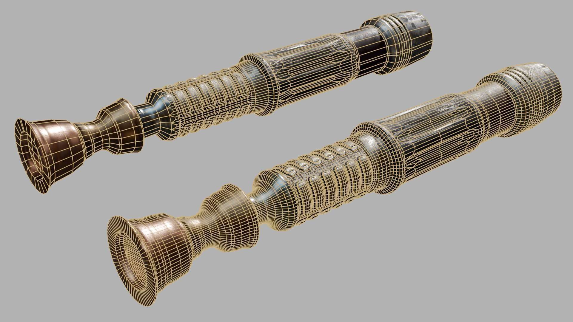 Light Saber Low-poly 3D model_9