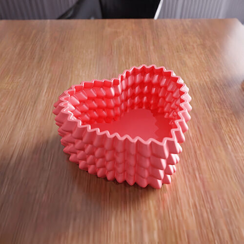 Heart Shaped Storage 3D print model