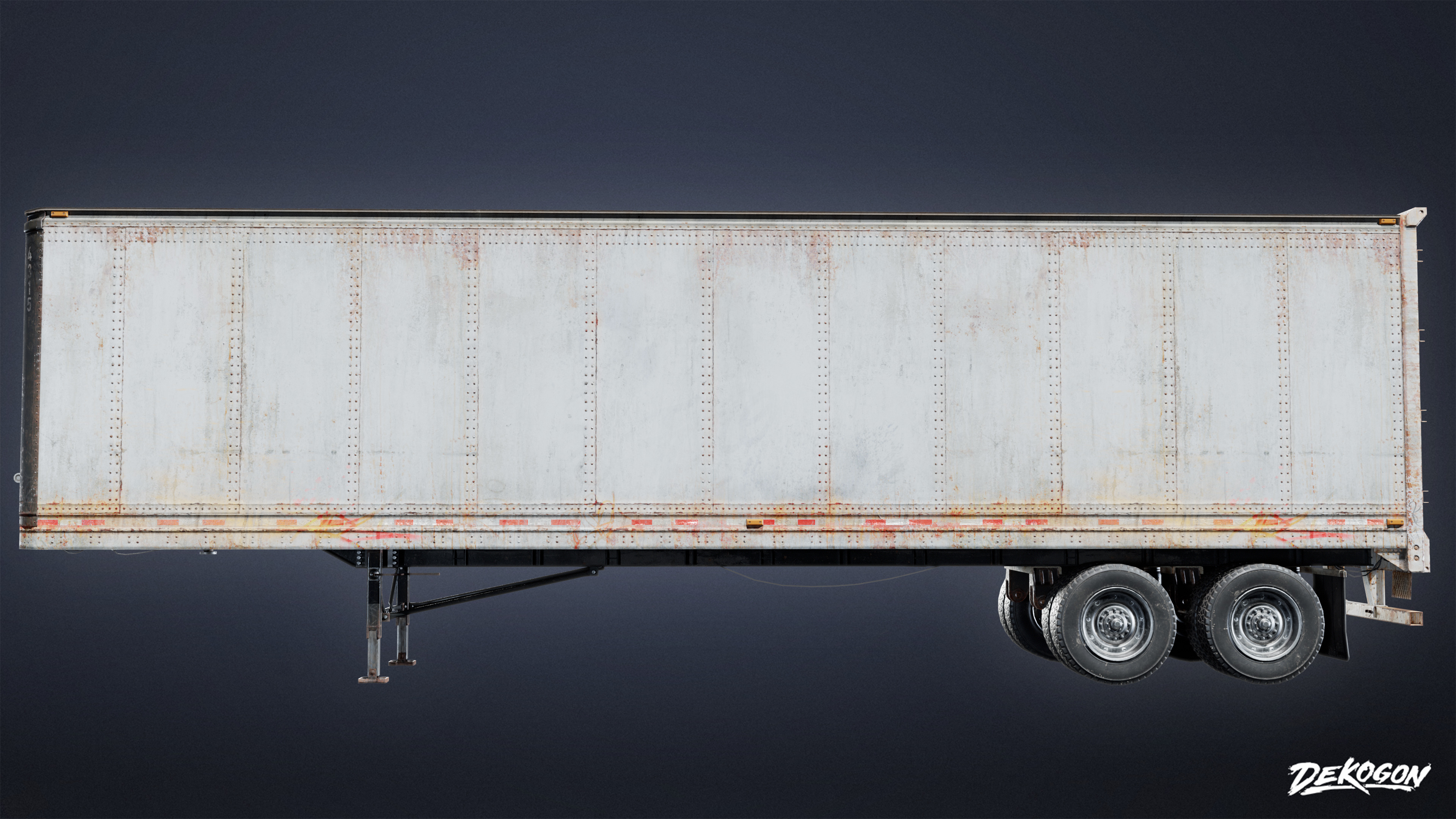 VEHICLES - Trucking Storage 01 - LOW POLY AND NANITE Low-poly 3D model_2