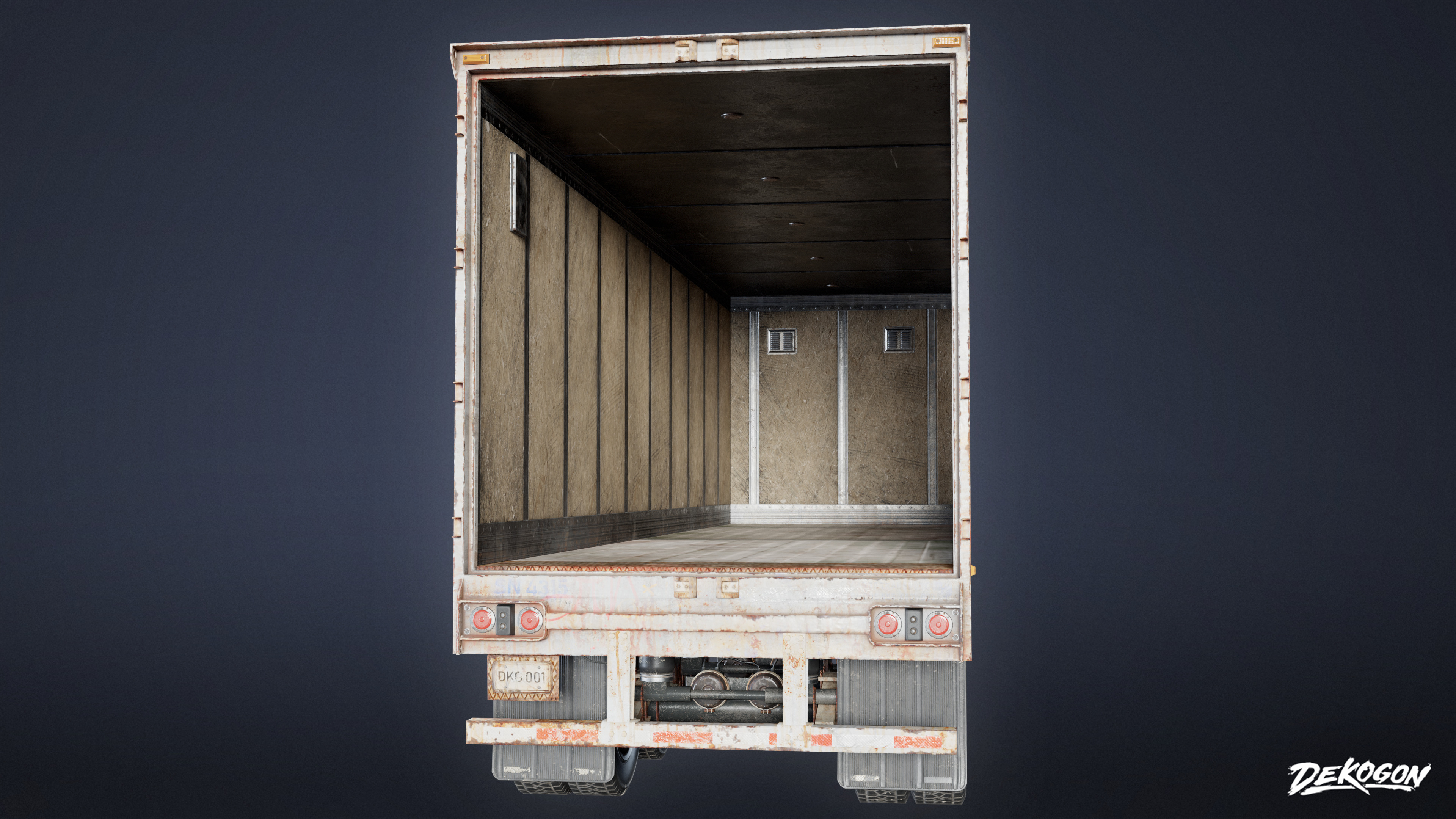 VEHICLES - Trucking Storage 01 - LOW POLY AND NANITE Low-poly 3D model_5