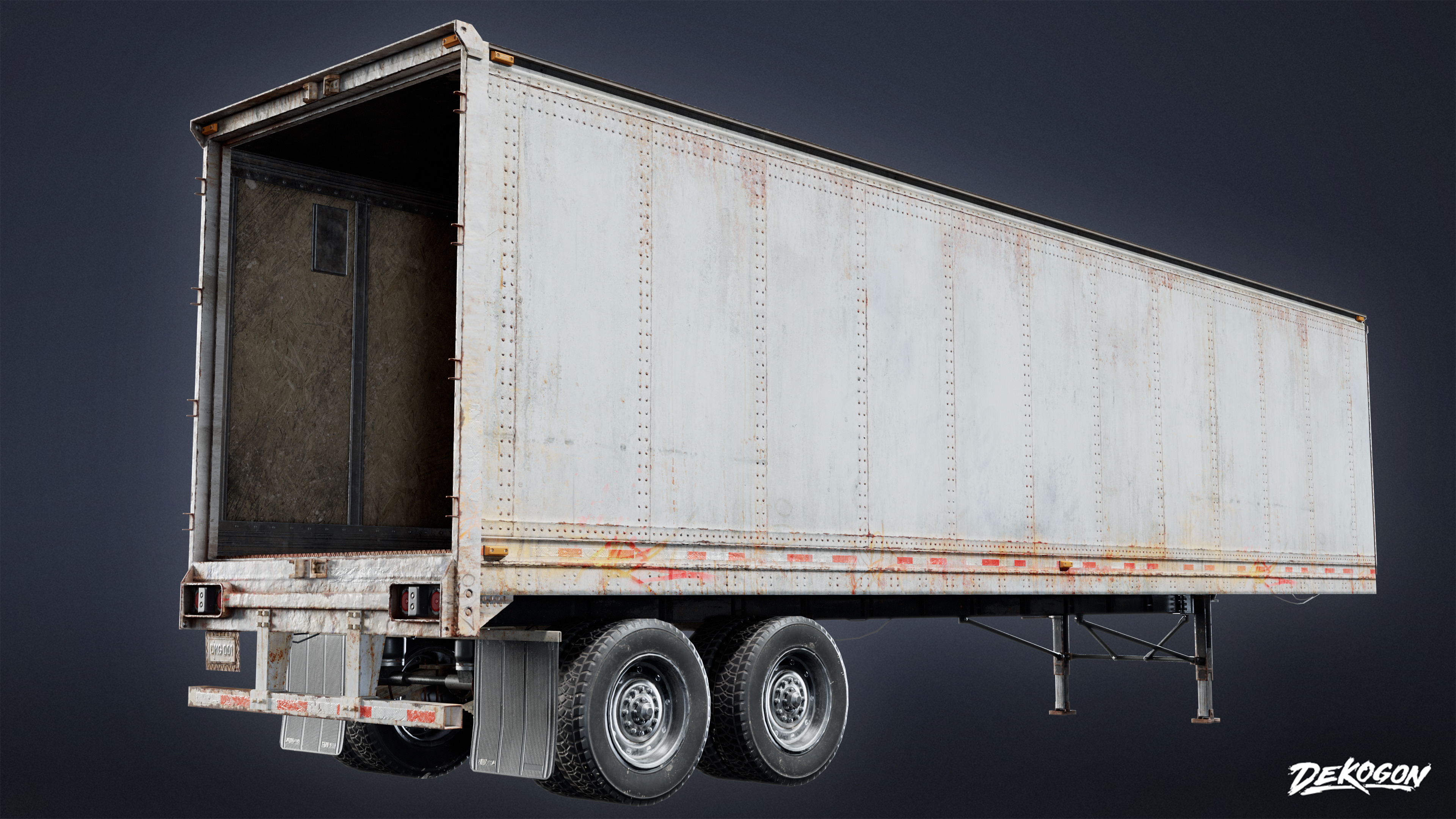 VEHICLES - Trucking Storage 01 - LOW POLY AND NANITE Low-poly 3D model_4