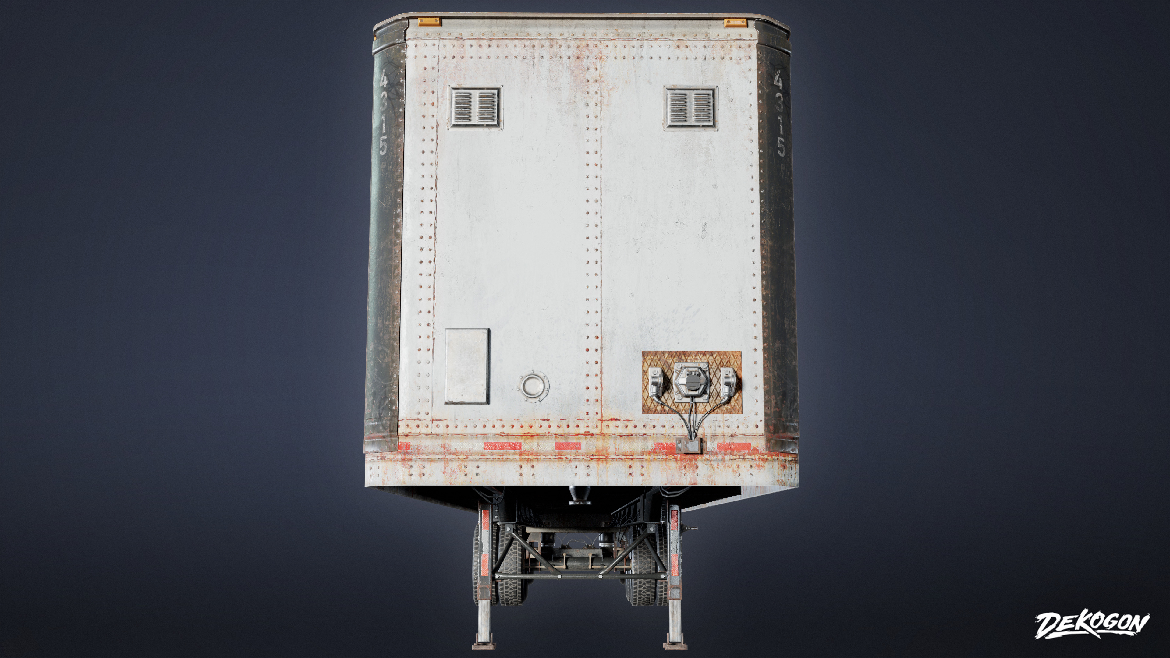 VEHICLES - Trucking Storage 01 - LOW POLY AND NANITE Low-poly 3D model_3