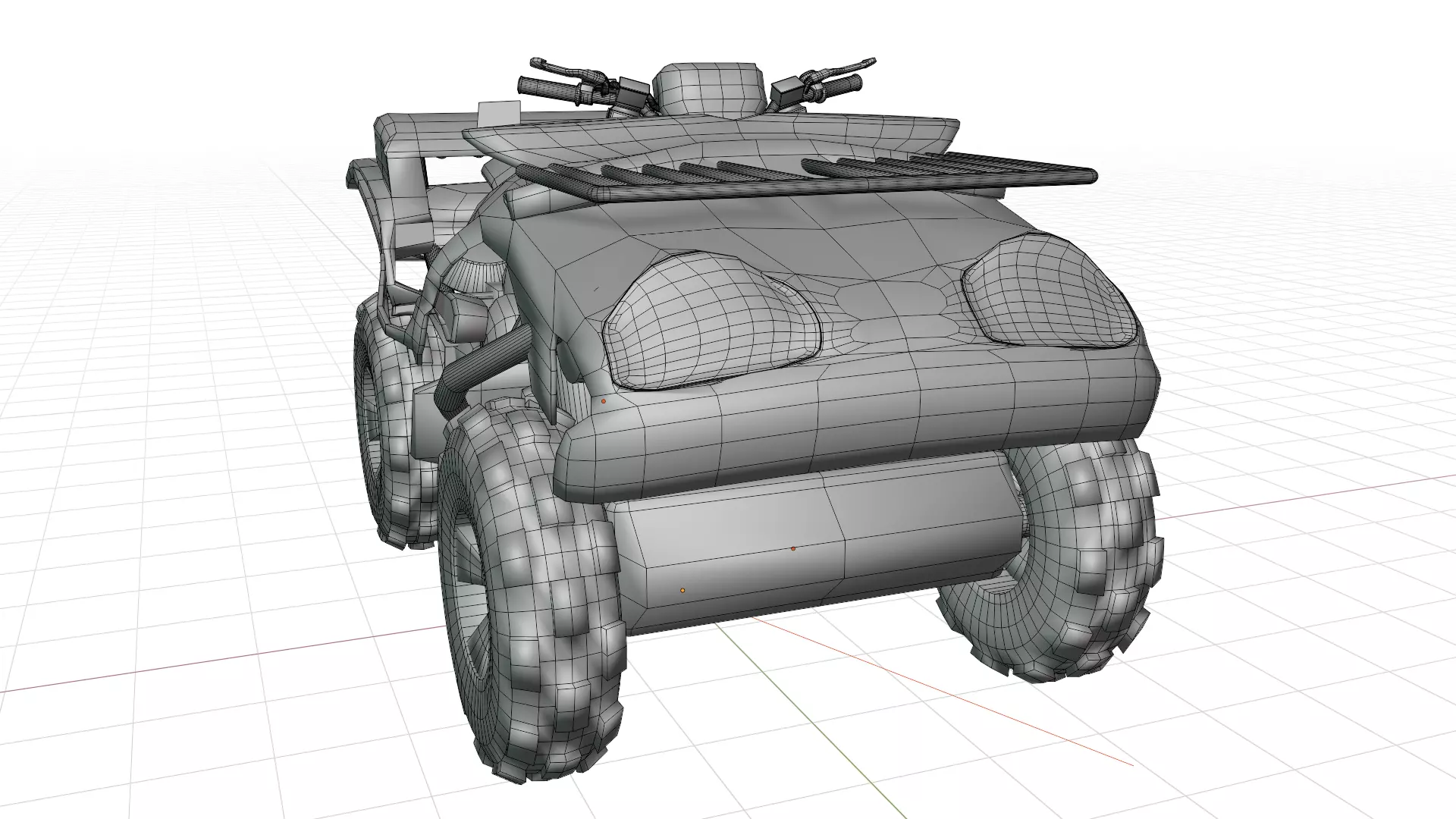 Quad Bike v1 BLEND-OBJ-FBX-DAE-GLB 3D model_9