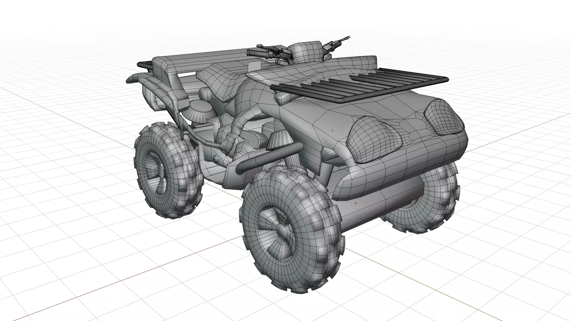Quad Bike v1 BLEND-OBJ-FBX-DAE-GLB 3D model_8