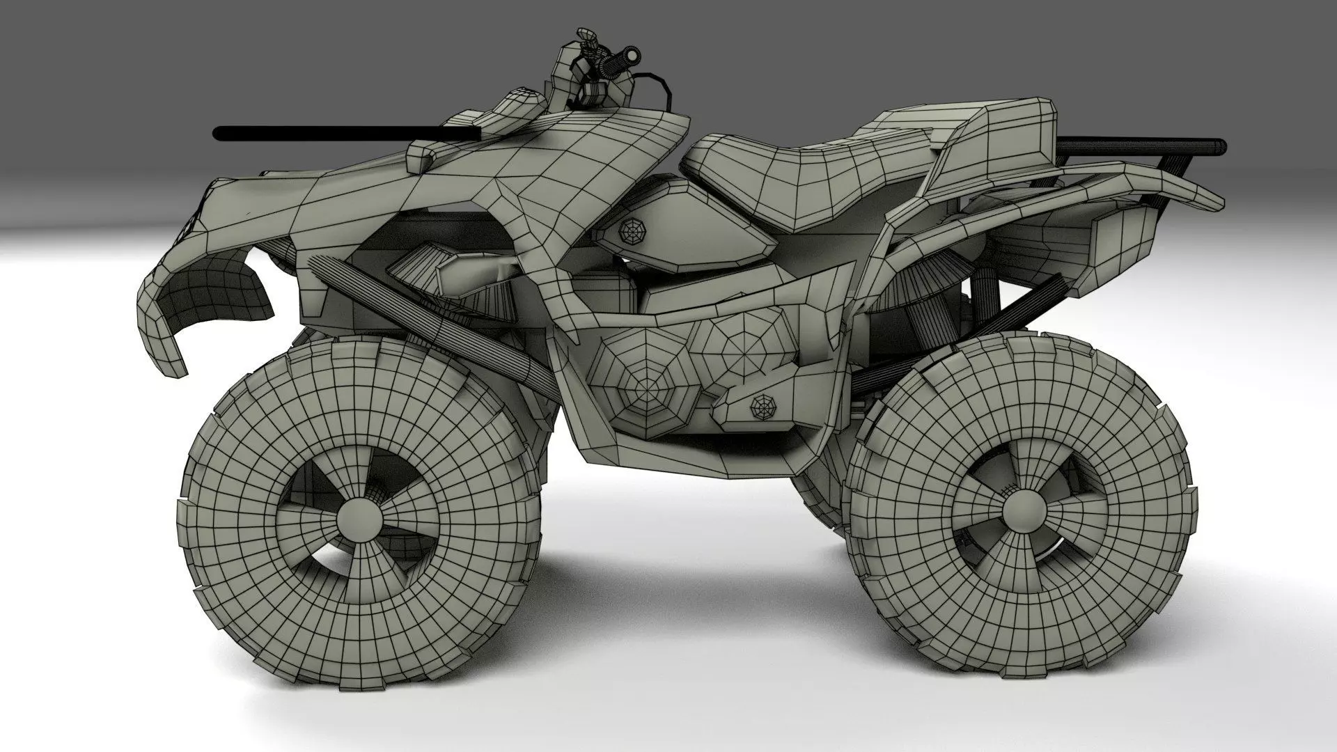 Quad Bike v1 BLEND-OBJ-FBX-DAE-GLB 3D model_7