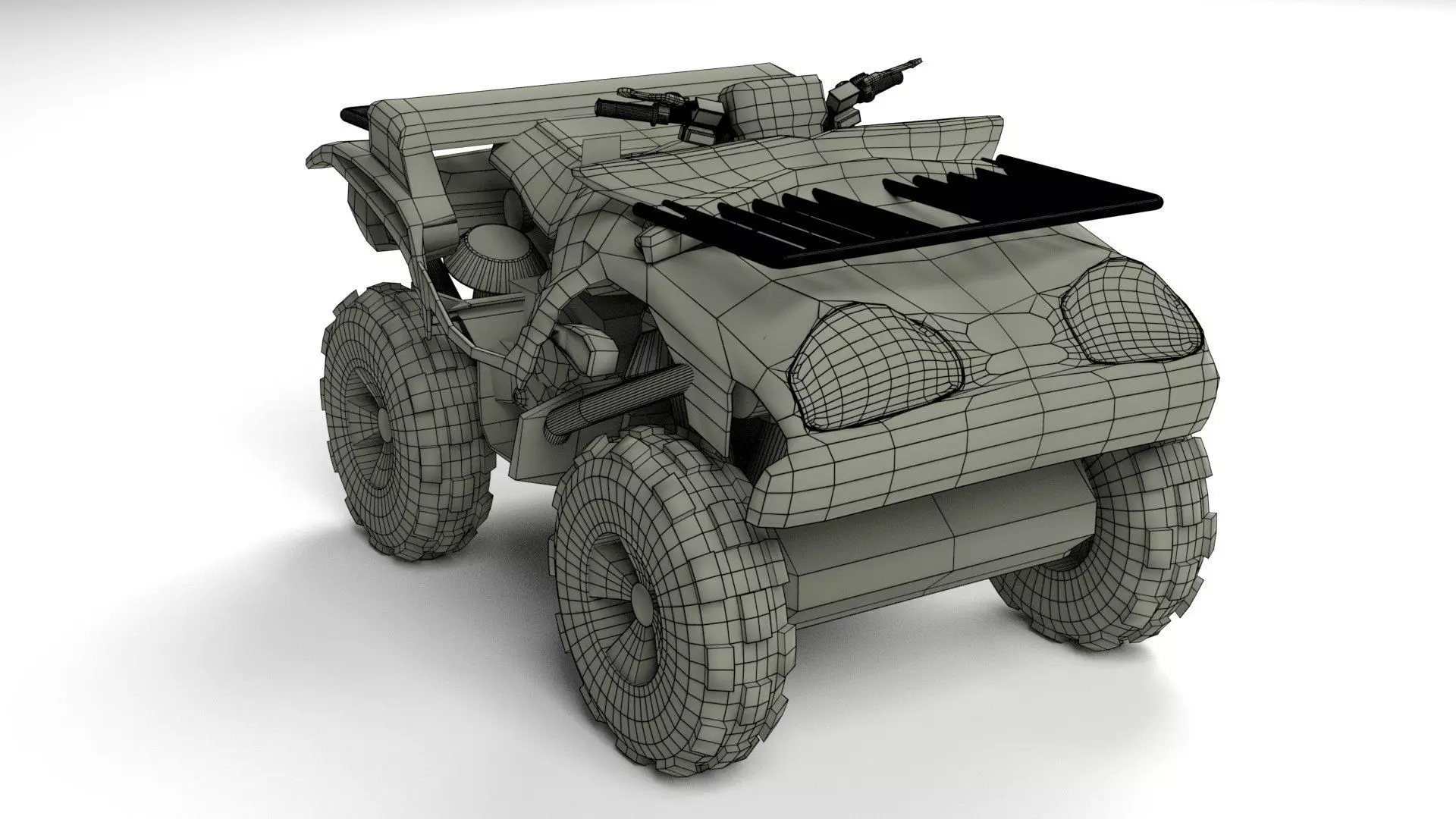 Quad Bike v1 BLEND-OBJ-FBX-DAE-GLB 3D model_5