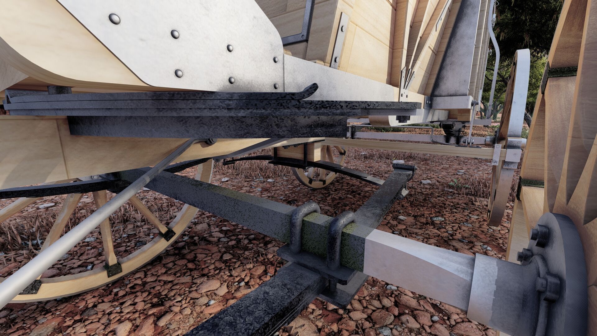 Light army field wagon 3D model_14