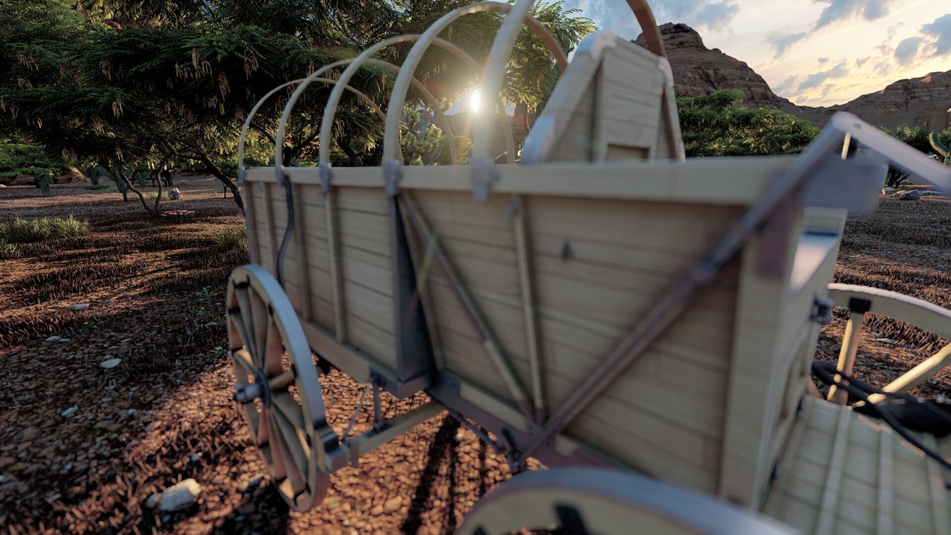 Light army field wagon 3D model_22