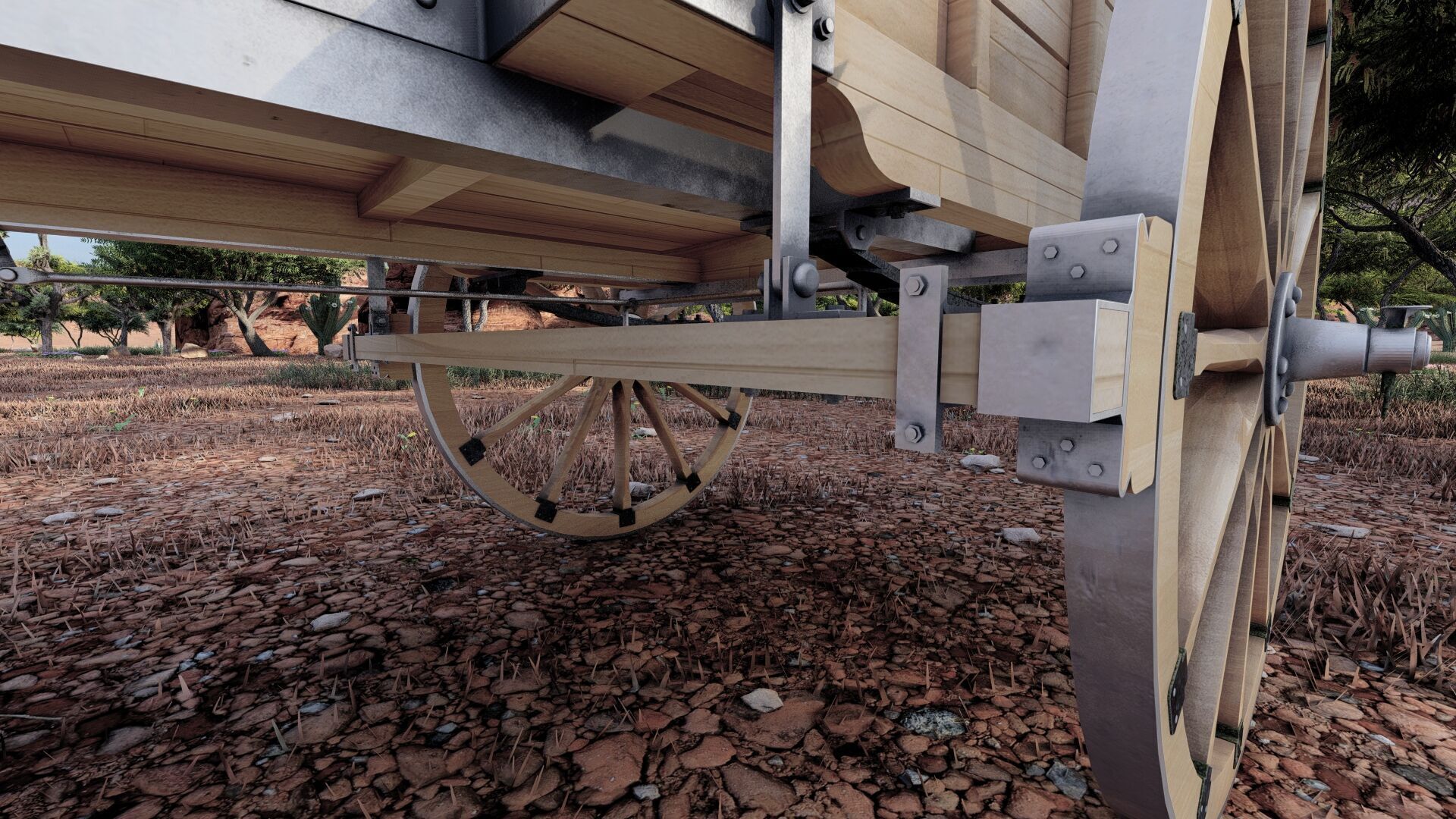 Light army field wagon 3D model_16