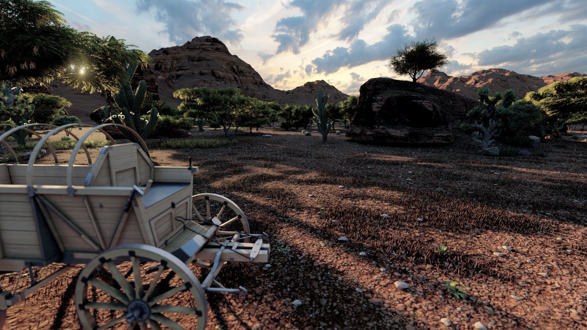 Light army field wagon 3D model_23