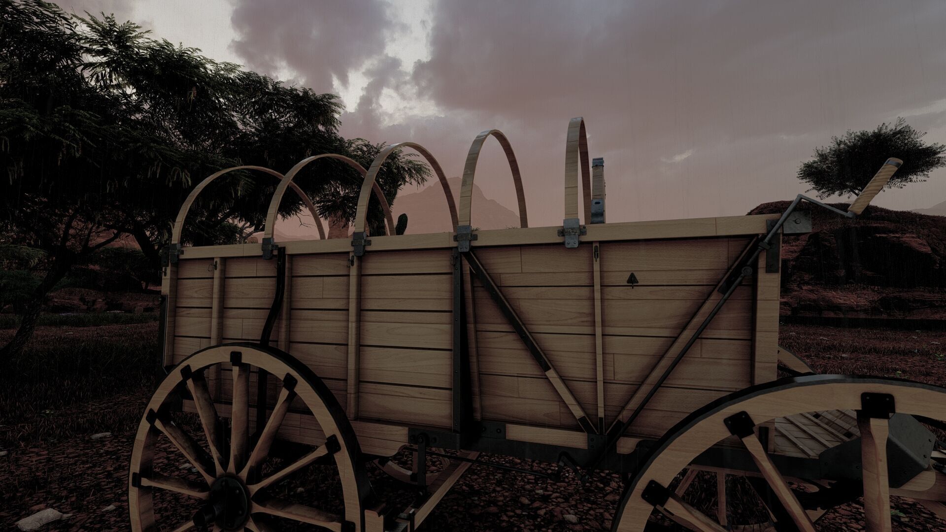 Light army field wagon 3D model_26