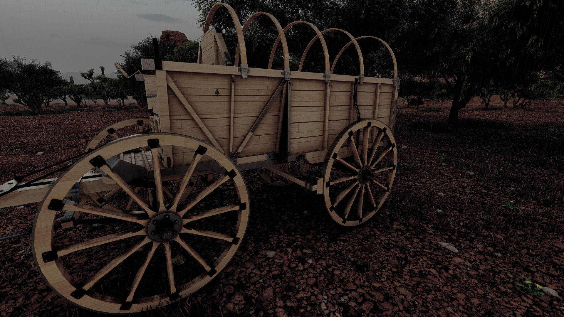 Light army field wagon 3D model_24