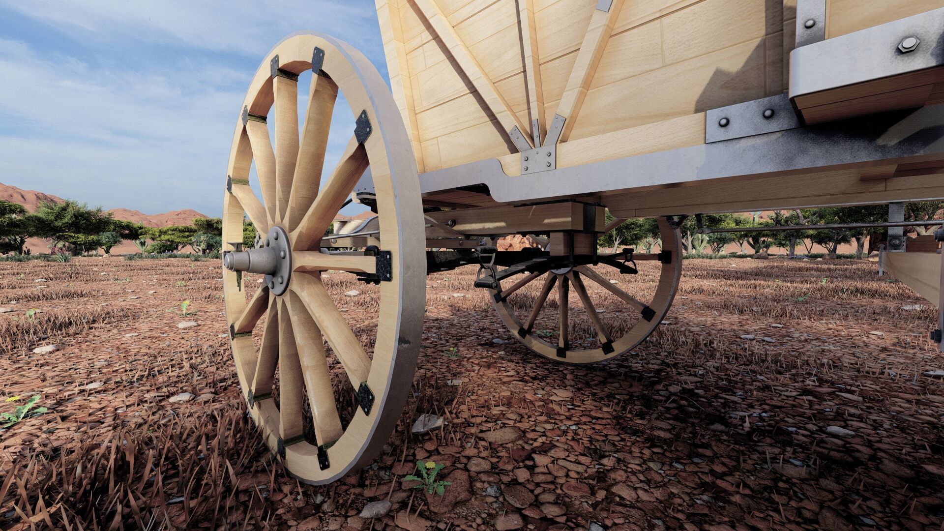 Light army field wagon 3D model_18