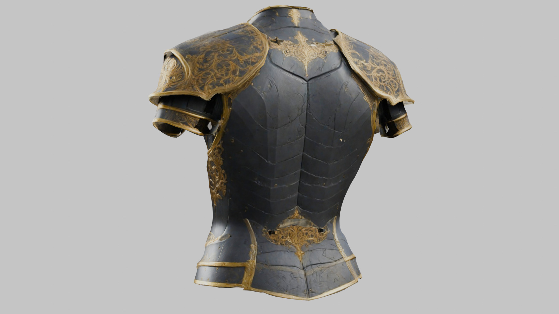 Medieval Armor Fantasy Knight Chestplate 3D model_1