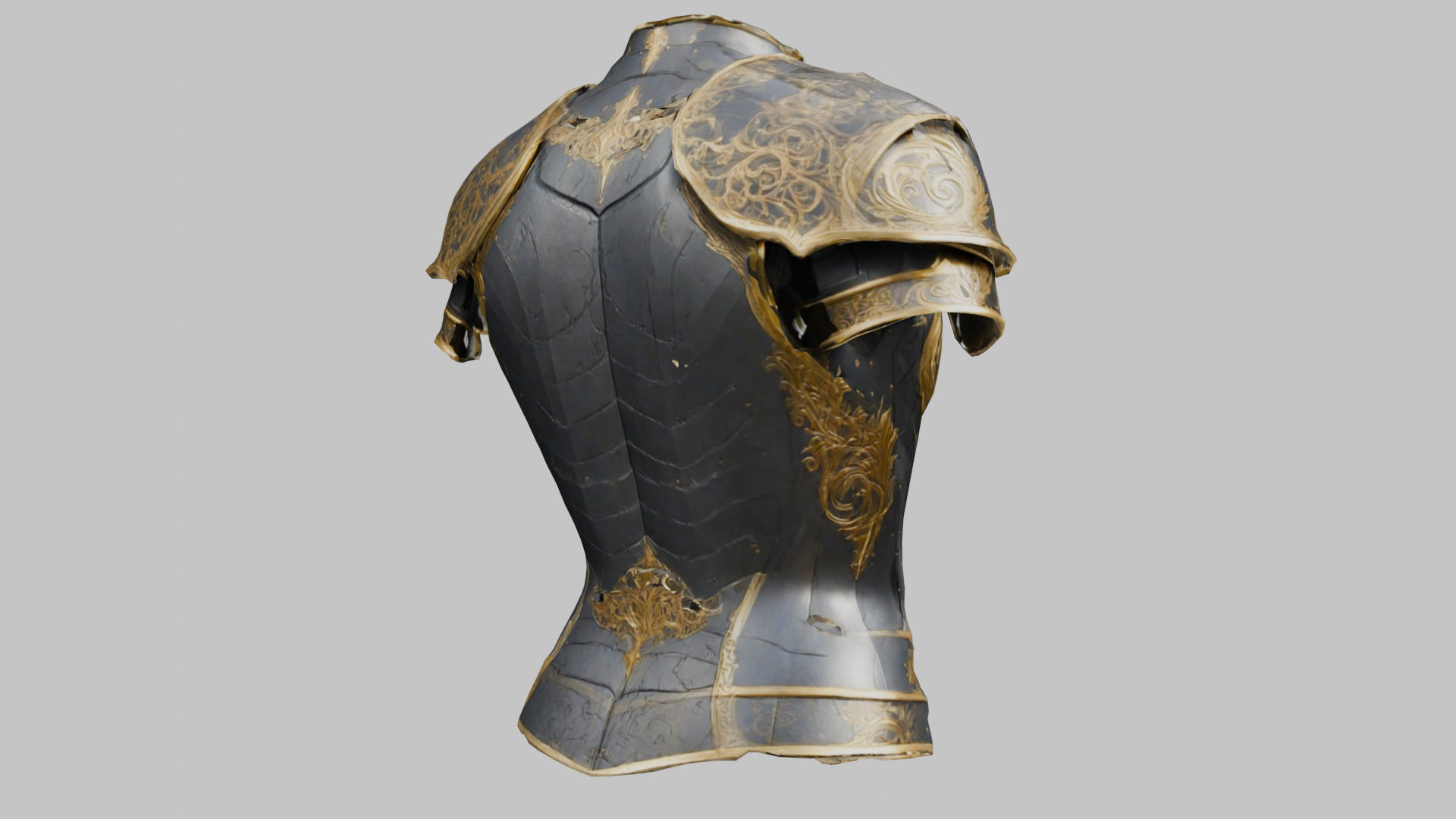 Medieval Armor Fantasy Knight Chestplate 3D model_13