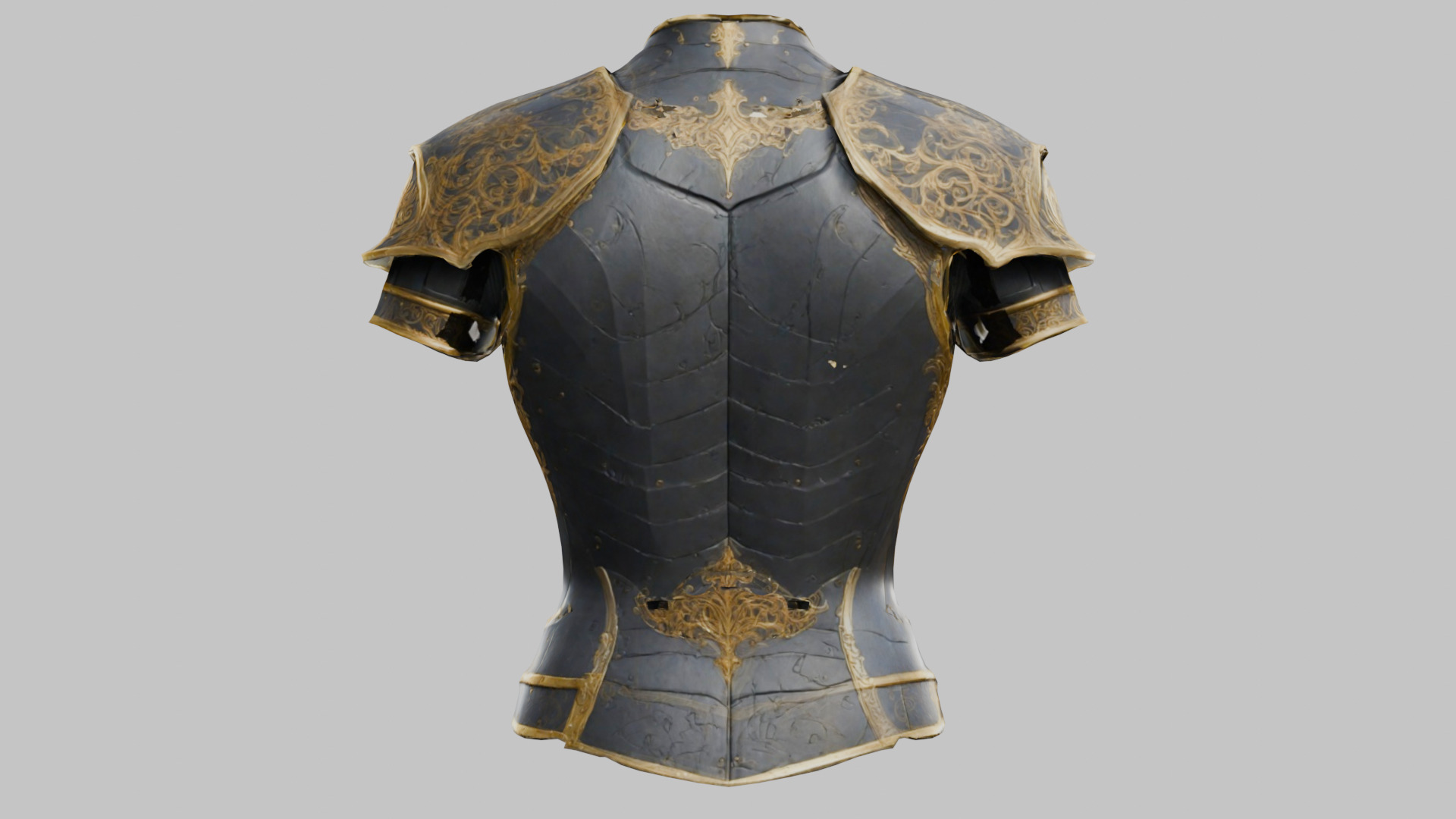Medieval Armor Fantasy Knight Chestplate 3D model_15